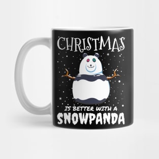 Christmas Is Better With A Snowpanda - Christmas cute snow panda gift Mug